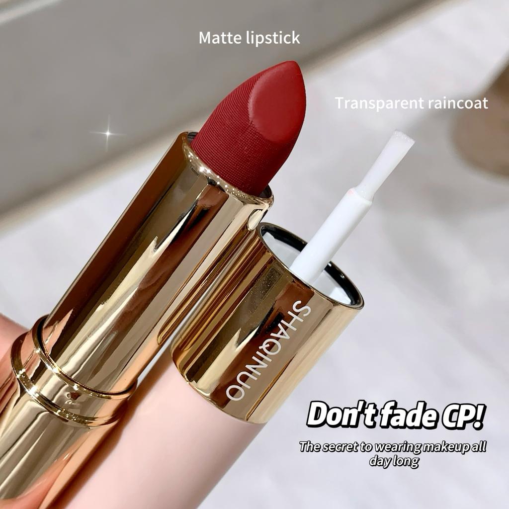 SHAQINUO Двусторонняя помада-дождевик с фиксированным цветом