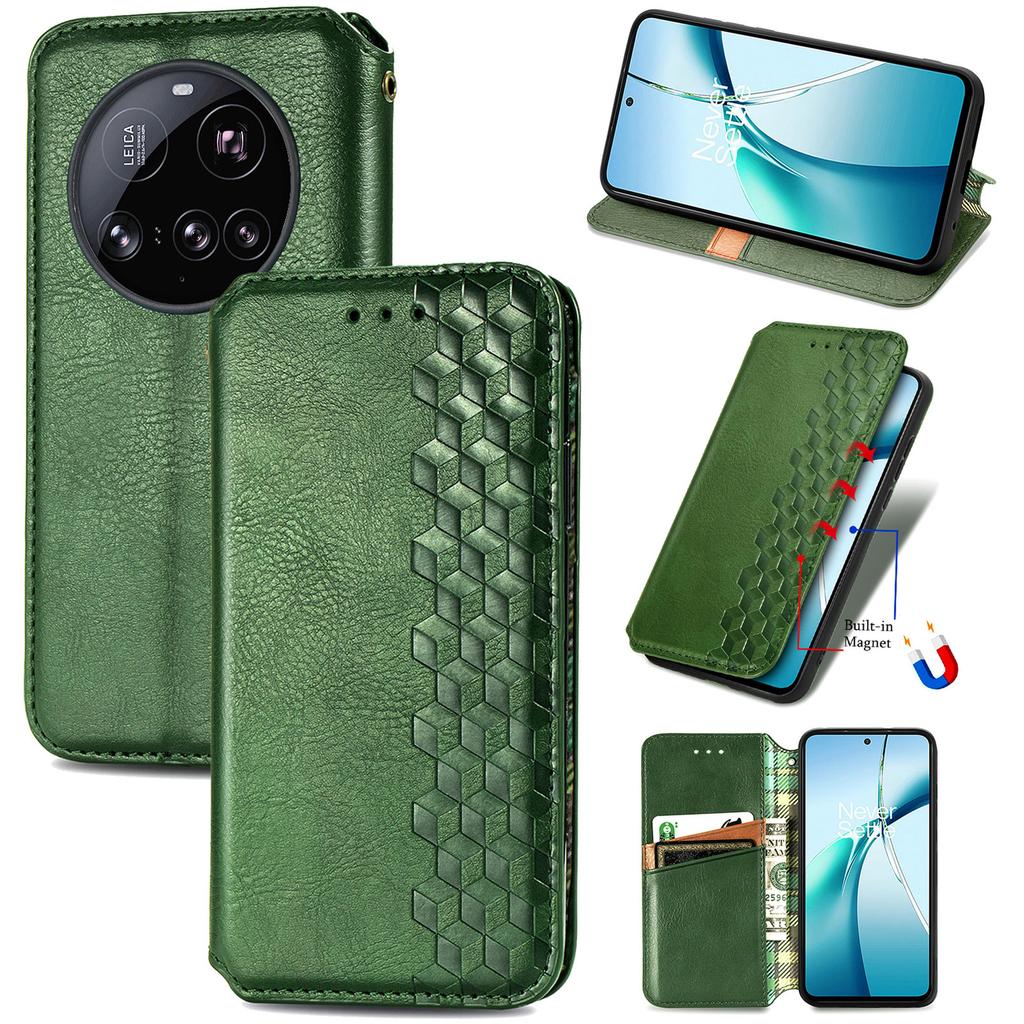 Для Xiaomi 15 Ultra Чехол Ромбовидный Оттиск Кожа PU Кошелек Чехол для Телефона