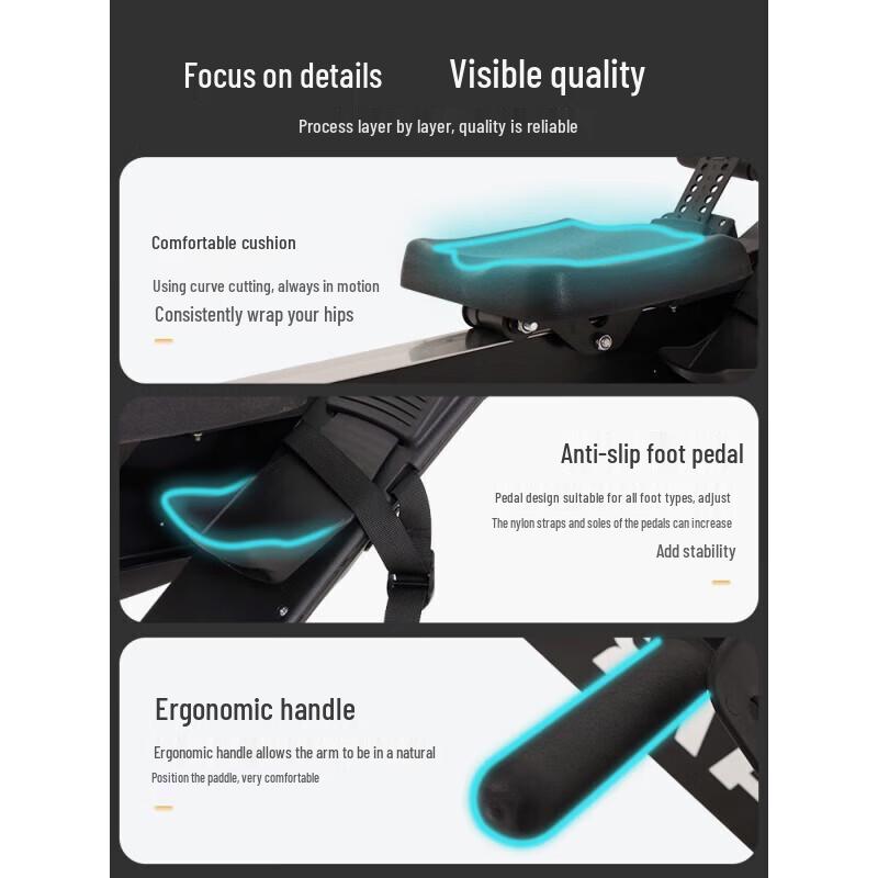 Yimai AB-7 Foldable Air Resistance Rower