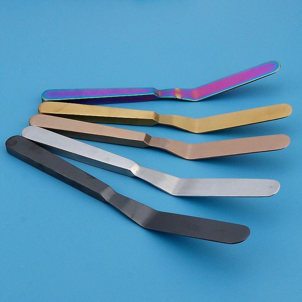 Household Stainless Steel Butter Scraper 8 Inch Rust-proof Cake Icing Spatula Comfortable Grip Jam Spreader Bread