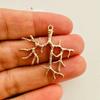 5Pcs DIY Necklace Pendants 27 * 31mm Branch Pendant Material Jewelry Making Accessories  Headwear