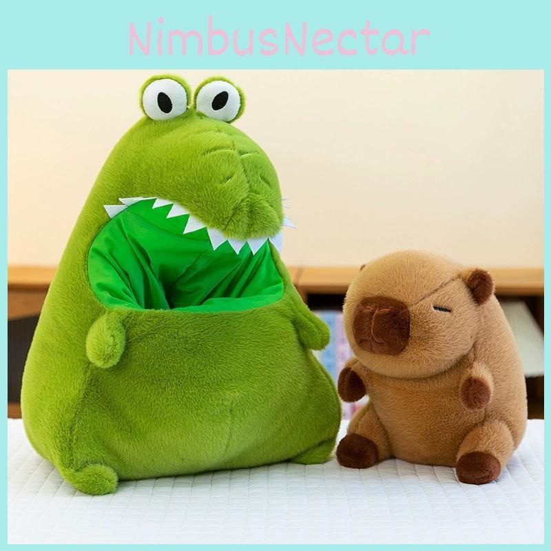 Capybara Transformable Cartoon Plush Toy Detachable Stuffed Animal Gift Pillow