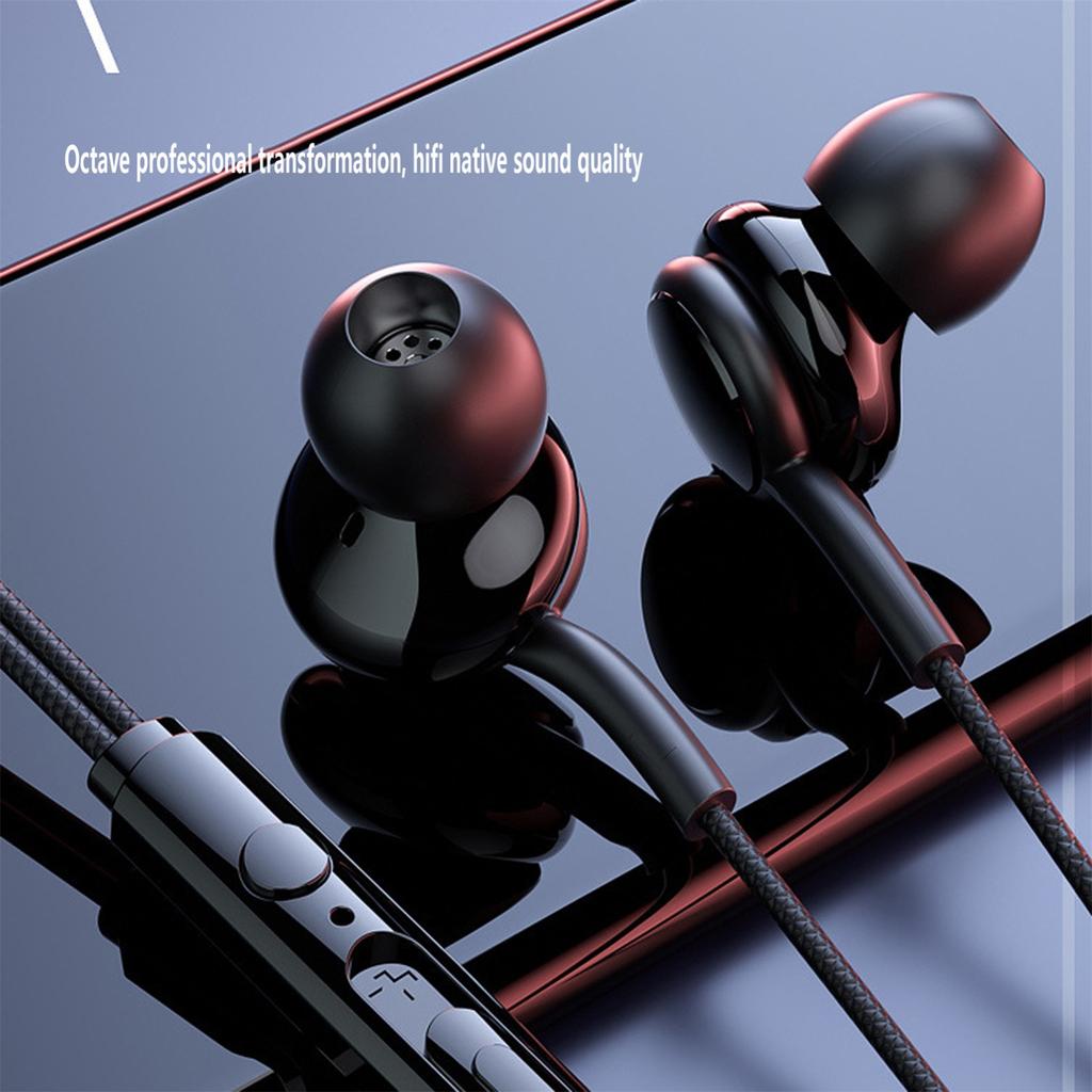 3.5mm Wired Headphones With Bass Earbuds Stereo Earphone Music Sport Gaming Headset With Mic For  