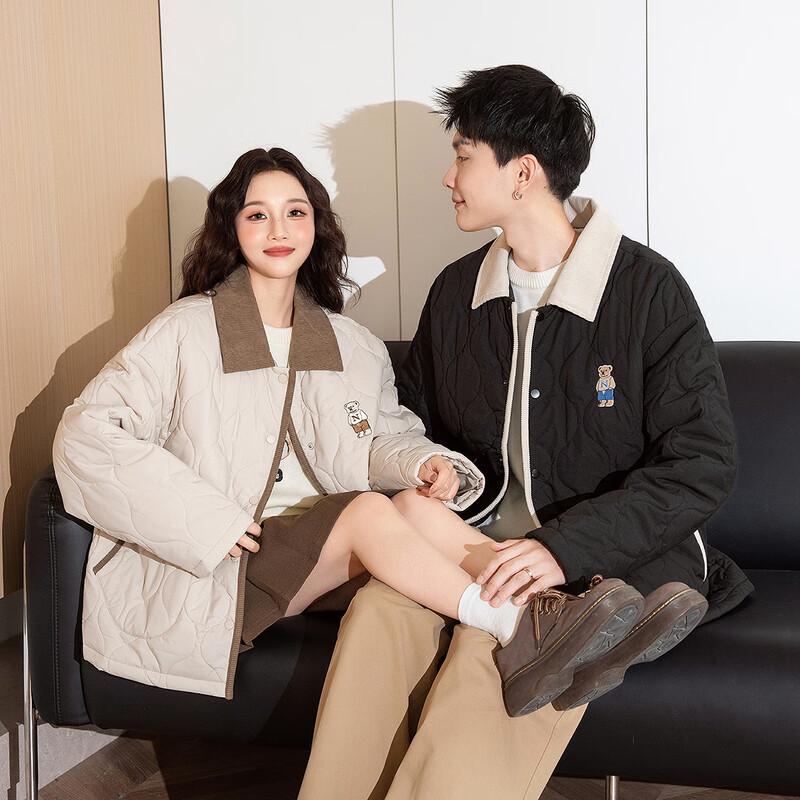 TonLion 2024 Couple's Embroidered Thin Padded Jacket