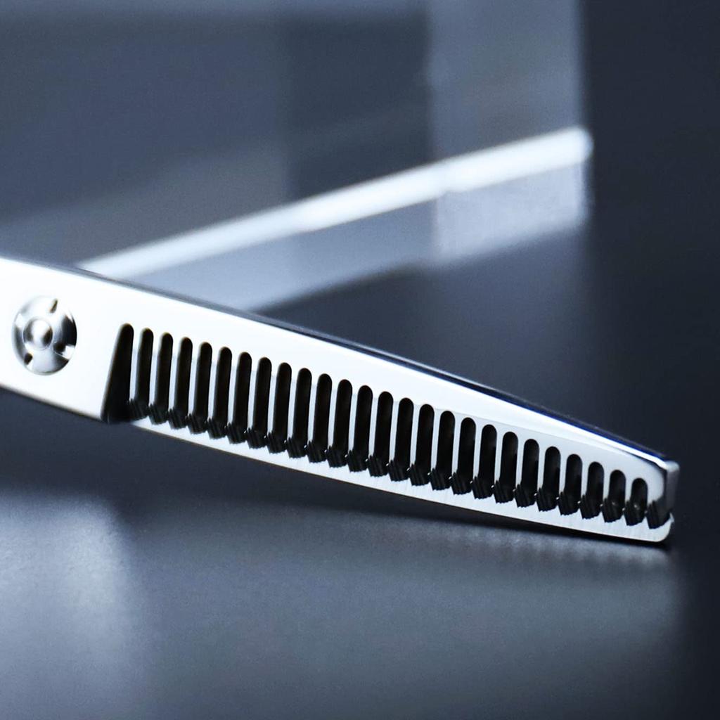 AOLANDUO 6 Inch Prime Textured Scissors Thin High End Made In Japan Aichi Steel Handmade Hair Cutting Scissors Razor for Barbers Edge/Offset