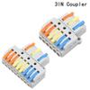 10PCS Type Out Connector Wiring Terminal Quick PCT Lamp Wire Connector Parallel Wire Junction Box Wire Divider Multi-style Press
