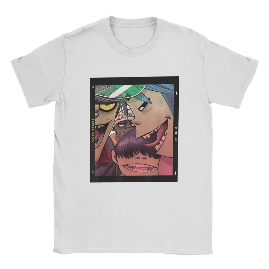 New Arrival Mens Clothes Tee Shirt Homme Graphic TShirts Men Tshirt for Men Ropa Hombre Gorillaz Geep Logo Reverse Camisetas