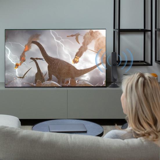 Цифровая ТВ-антенна с поддержкой 4K 1080P, настольная, на присоске, дальность 50 миль, бесплатные местные каналы, универсальный усилитель телевизионного сигнала, высокий