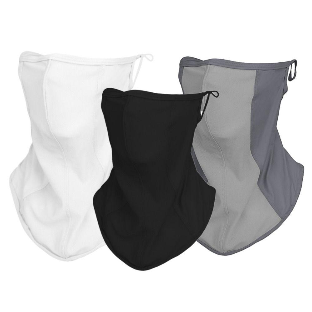 Сетчатая дышащая маска для лица Тонкая летняя солнцезащитная маска Шарф для лица из ледяного шелка Спорт на открытом воздухе