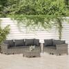 VidaXL Garden Lounge Set with Cushions 6 Pcs, Patio Sofa with Footrest, Terrace Furniture Set, Furniture 3187265