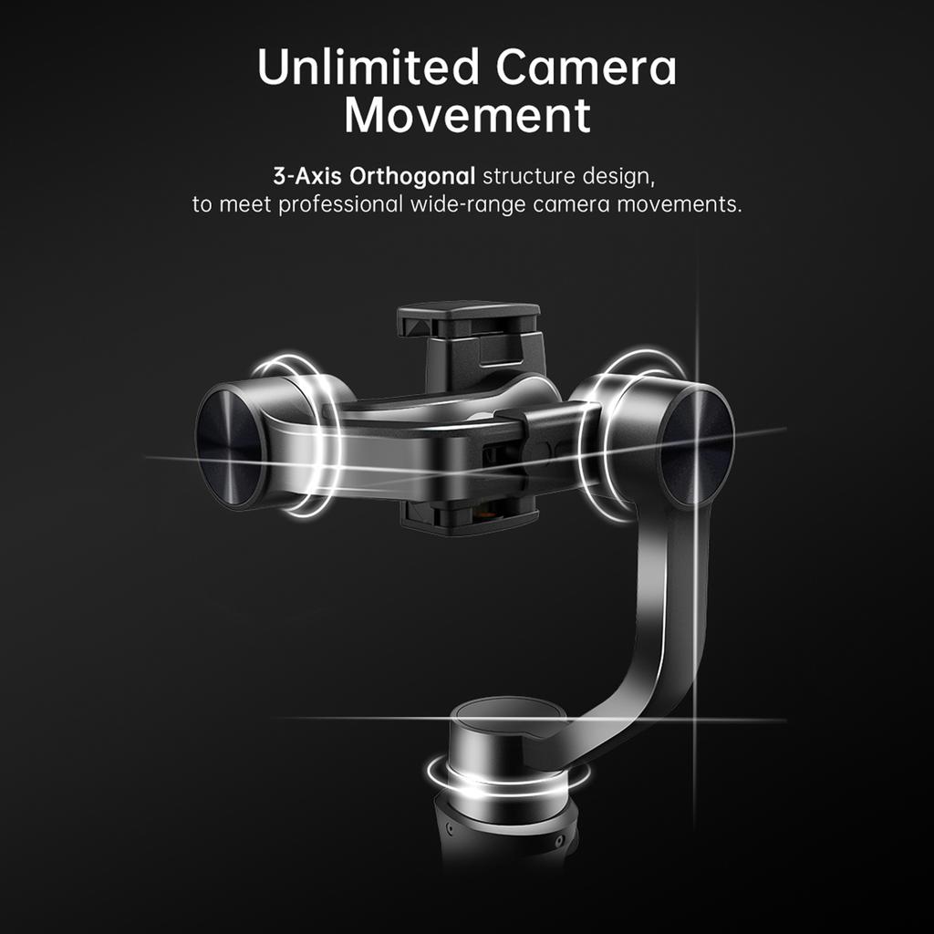 Hohem 2024 iSteady Mobile+ 3-осевой стабилизатор-подвес для смартфона, грузоподъемность 280 г/0,61 фунта