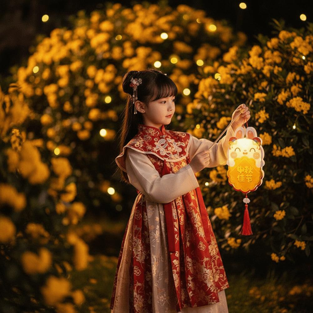 Waterproof PVC Bunny Lamp Warm Light Handheld Light Handmade Kit Rabbit Lantern Dance Show