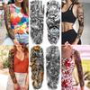 1 PC 480*170MM Full Arm Temporary Tattoo Sticker Sleeve Men Women Fashion Sexy Fake Tattoo Wolf  Lion Tiger Painting Tattoo Skull Angel Tattoo