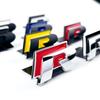 BSI1 For VOLKSWAGEN VW GTI 3D Metal R Badge Car Grill Emblem Stickers Decal For VW Volkswagen Jetta Bora Candy Golf Sagitar Magotan P