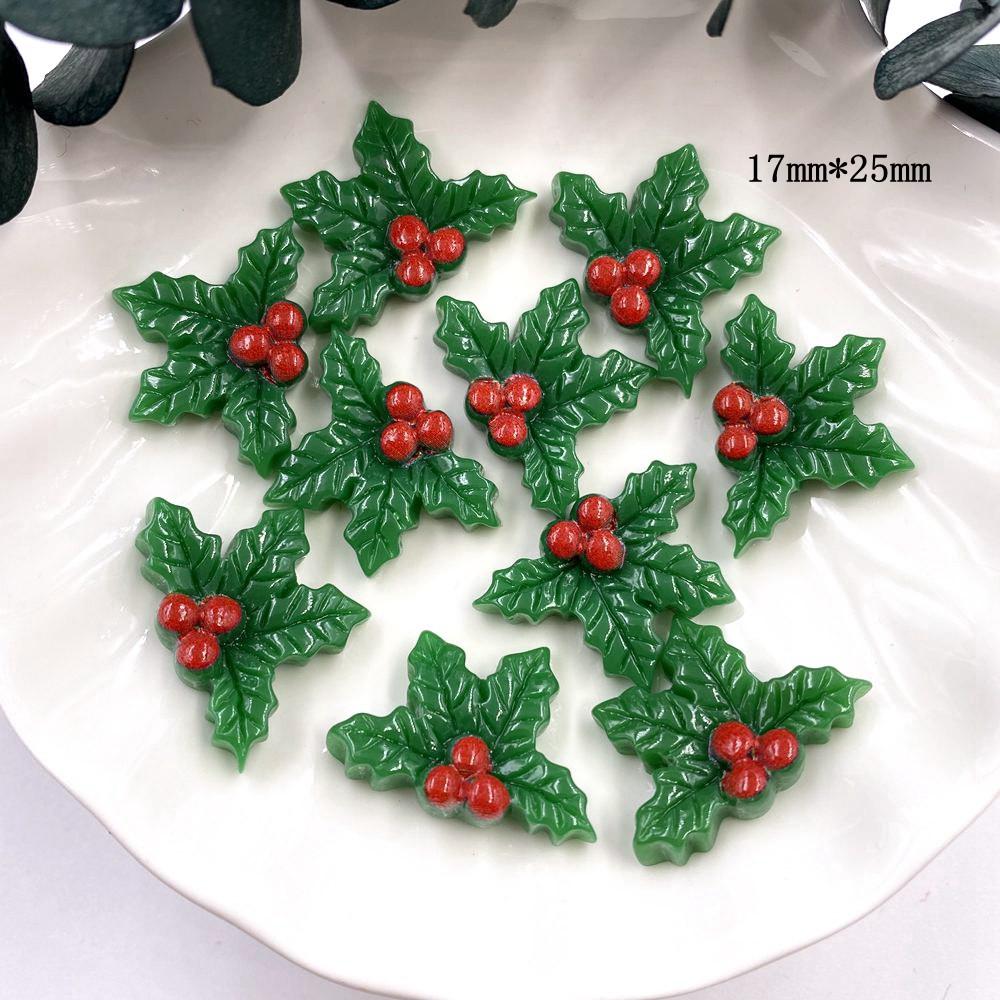 Красочные рождественские комбинированные фигурки из смолы с плоской спинкой, мультяшные фигурки, узор, сделай сам, скрапбук, художественный материал, орнамент