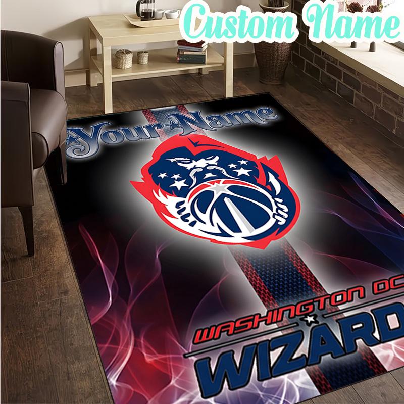 Custom Name Washington basketball Stars  Rug, Office Rug, Chair Rug, Carpet for Living Rooms, Doormat Game Rug Home Decor Christmas Gifts