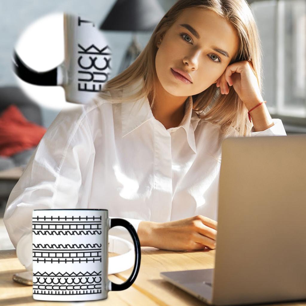 Творческая новая керамическая кухонная забавная черная кофейная чашка