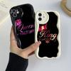 Ae84 King Queen Couple Art защитные чехлы для телефонов для Xiaomi Poco X5 F6 Redmi Note 13 12 11 Pro 13C 12C A3 Huawei Honor 90 Wave TPU задняя крышка