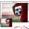 Популярная 5D Diy вышивка крестиком футбольная спортивная картина полная дрель набор для вышивки крестом настенная наклейка домашний декор