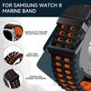 Морской ремешок для Samsung Galaxy Watch 8/8 Classic Океанический ремешок Двухцветный силиконовый ремешок для Galaxy Watch 8 40 44 мм Спортивный браслет