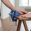 Non-Slip Jaw Portable Small Vice Cast Steel Compact Clamp Making Table Clamp  Woodworking