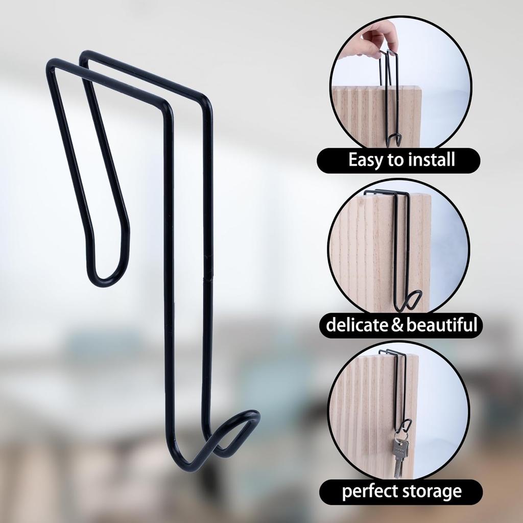 5 Pack Wire Cubicle Hook,Cubicle Accessories Wall Hangers for Clothing Mirrors, Pictures, Hats, and Bags in Office Cubicles Panels Cubicle