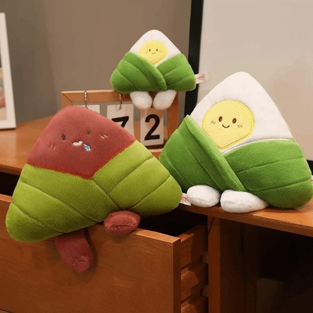 Ultra-Soft Velvet Cartoon Zongzi Plushie Dragon Boat Festival Doll  Bedside Comfort Toy