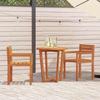 VidaXL Garden Chairs 2 Pcs 50x53x80 Cm Solid Acacia Wood 4108138