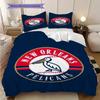 New Orleans Pelicans Bold Team Spirit Bedding(1 * duvet cover + 2 * pillowcase, without core)Soft and comfortable Bedding set Christmas birthday gift