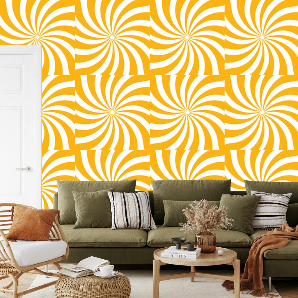 Hippie Gold Background Wallpaper for Living Room and Bedroom 50x1000