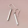 Geometric Rectangular Earrings with S925 Silver Hooks for Women - Trendy, Fashionable, High-End Design