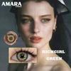 AMARA 1 пара контактных линз натурального цвета, линзы для глаз, голубые линзы для глаз, коричневые линзы, серые зрачки, ежегодные косметические зеленые контакты