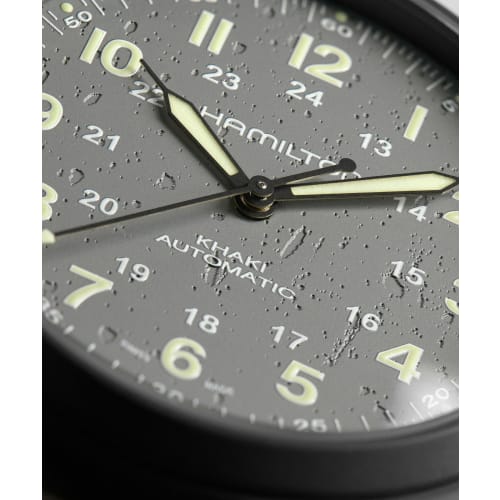 Hamilton Khaki Field Titanium Automatic Watch H70215880 Unisex [Official Import] with Official Warranty