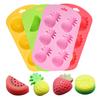 Силиконовая форма для конфет и фруктов на 6 ячеек, простая в использовании, антипригарная, для льда, безопасная для посудомоечной машины, пищевого качества, для шоколада и леденцов