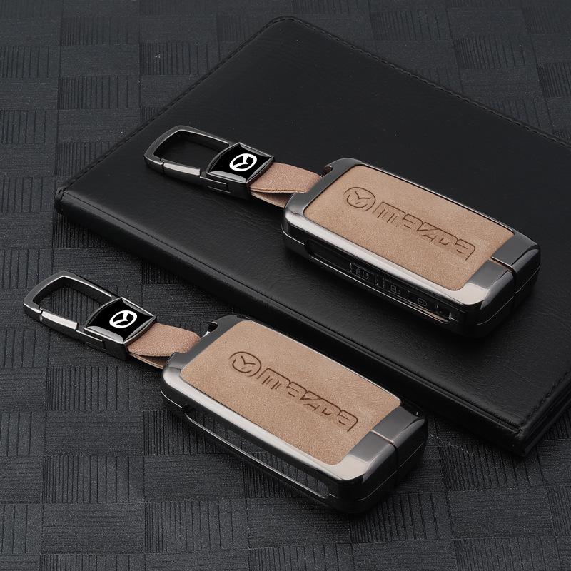 Чехол для ключа Mazda 3: Пряжка-пуговица Angkesa для CX4/CX5, Новый Atez, Ключ-корпус CX30