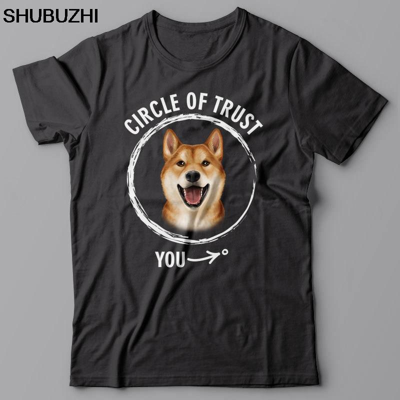 Brand New T Shirt Unisex Cotton Clothing Circle of Trust Shiba Inu Gift for Japanese Dog Lover Summer Cool Tees Tops
