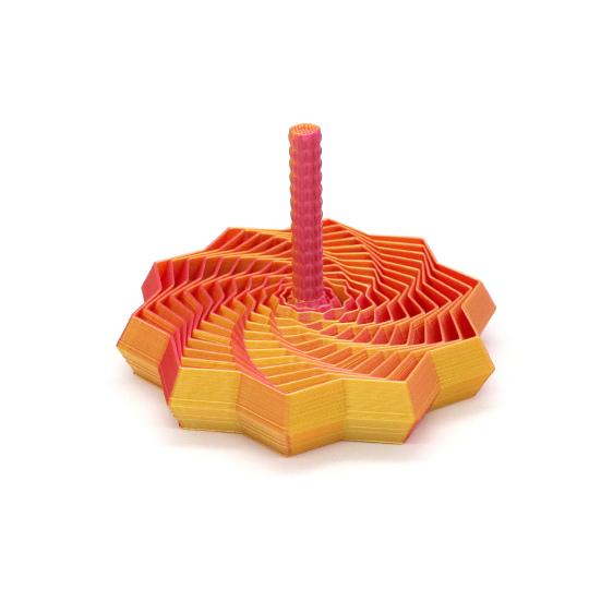 Расширяющаяся сенсорная фиджет-звезда, 3D-печатная фрактальная игрушка для снятия стресса, вращающийся спиральный дизайн, фиджет-игрушка с ручкой для снятия тревоги, улучшения концентрации