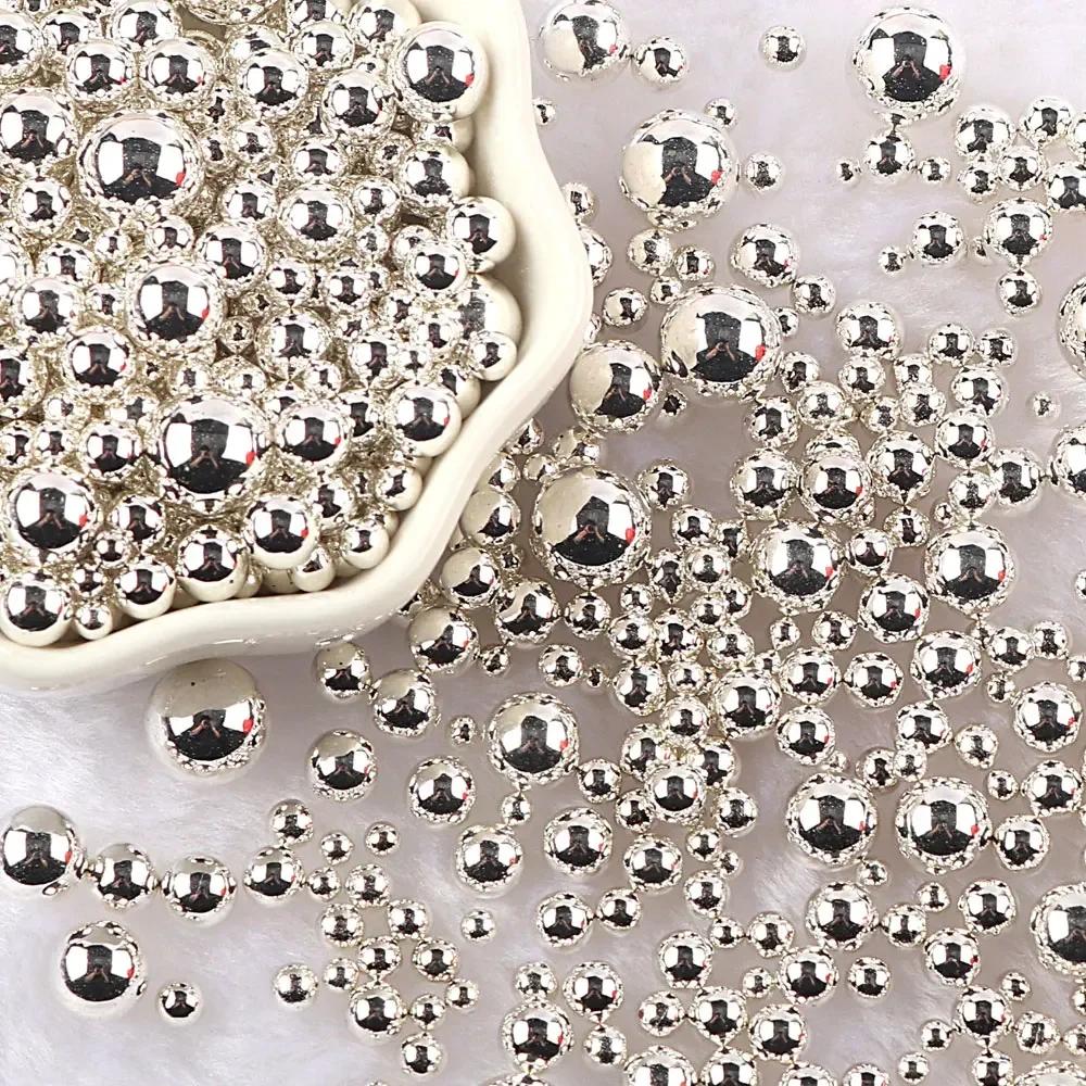 Разноцветные бусины из АБС-пластика без отверстий, имитация жемчуга, россыпные бусины для нейл-арта, DIY-поделок, украшения для скрапбукинга