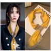 1PC Women's Polka Dot Silk Ribbon Scarf - Spring/Autumn Thin Korean-Style Decorative Accessory