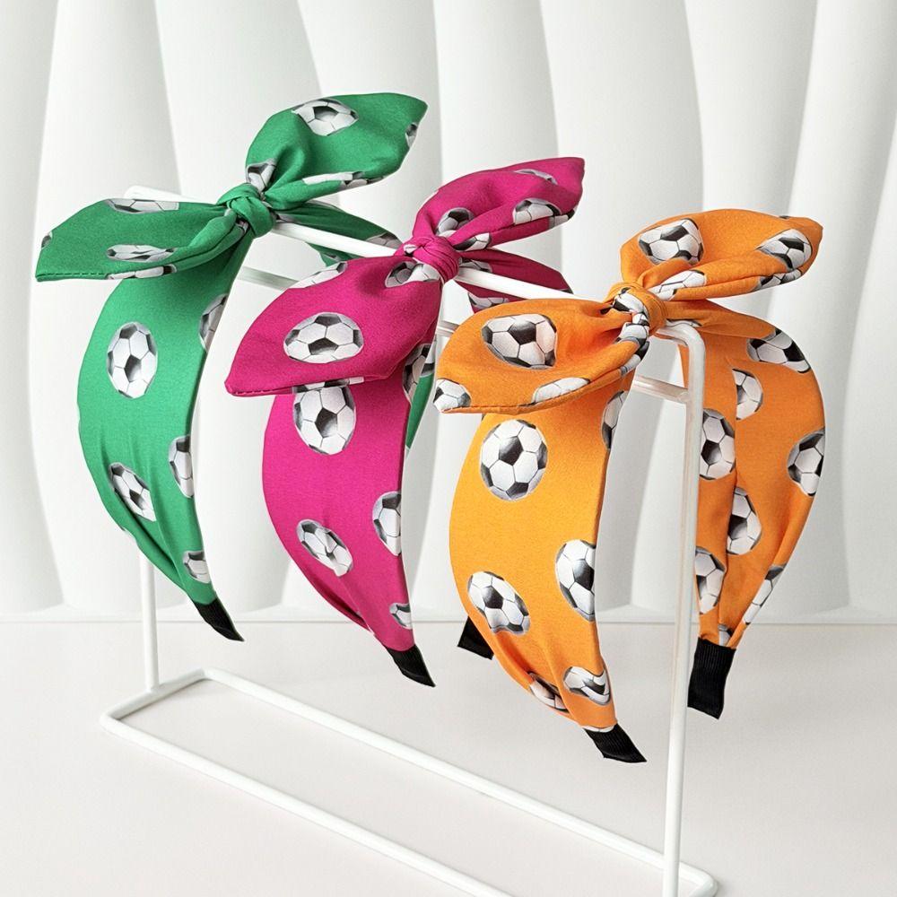 Bow Soccer Fan Hair Band Rabbit Ear Fan Cheering Hair Hoop Football Headband  Celebration