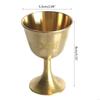 62KD Ritual Cup Altar Goblet Wicca Gold Plating Brass Ceremony Moon Divination Astrological Tool Witchcraft Prop Supplies