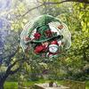 Large Kinetic Wind Spinner 3D Metal Santa Snowman Christmas Garden Decor Outdoor Rotating Wind Chime Holiday Gift for Yard Patio
