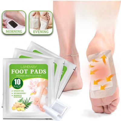 Пластырь для ног с куркумой и полынью 10/30/50 шт., пластырь для ухода за ногами, удаляющий влагу, снимает стресс, помогает заснуть, расслабляет тело и разум