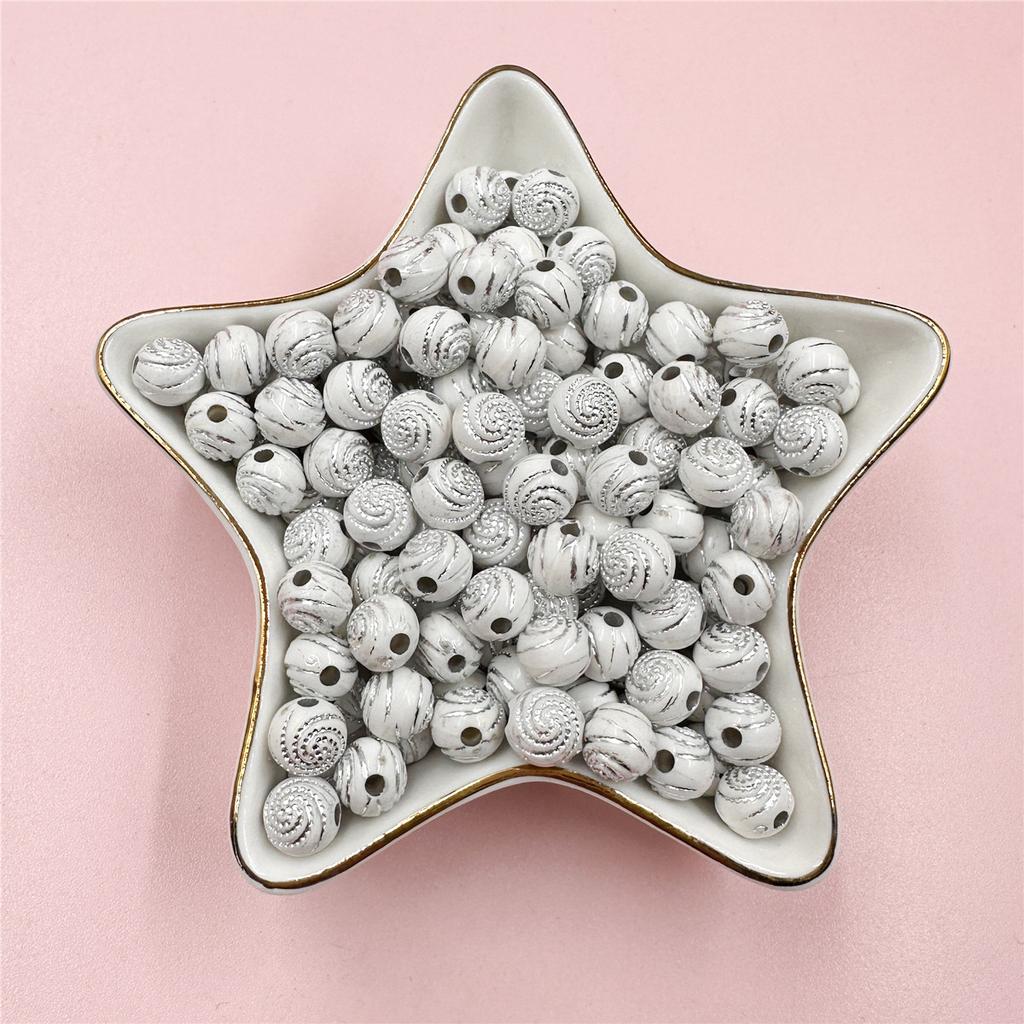 Ожерелья Изготовление ювелирных изделий 8 мм Бусины россыпью 100 шт Бусины-разделители Акриловый браслет со стразами