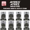 AVIREX x ATEEZ Pop-up ОГРАНИЧЕННЫЙ МАГАЗИН ПОКУПКА БОНУСЫ АКРИЛОВЫЙ СТЕНД ОФИЦИАЛЬНЫЙ