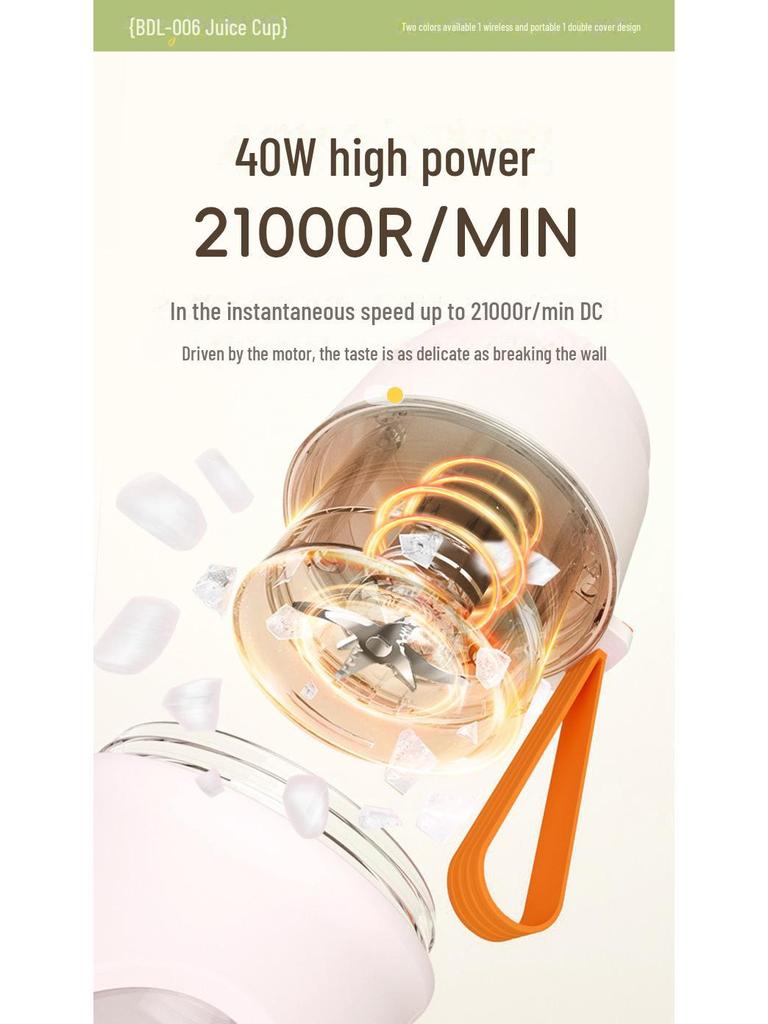 Portable Multi-Function Wireless Juicer & Blender Cup