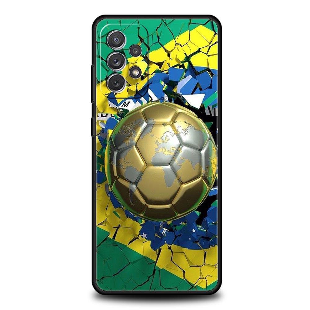 Soccer Ball Football Field Phone Case for Samsung Galaxy A51 A71 A21S A12 A11 A31 A52 A41 A32 A23 A33 A53 A73 A03S A13 5G Cover