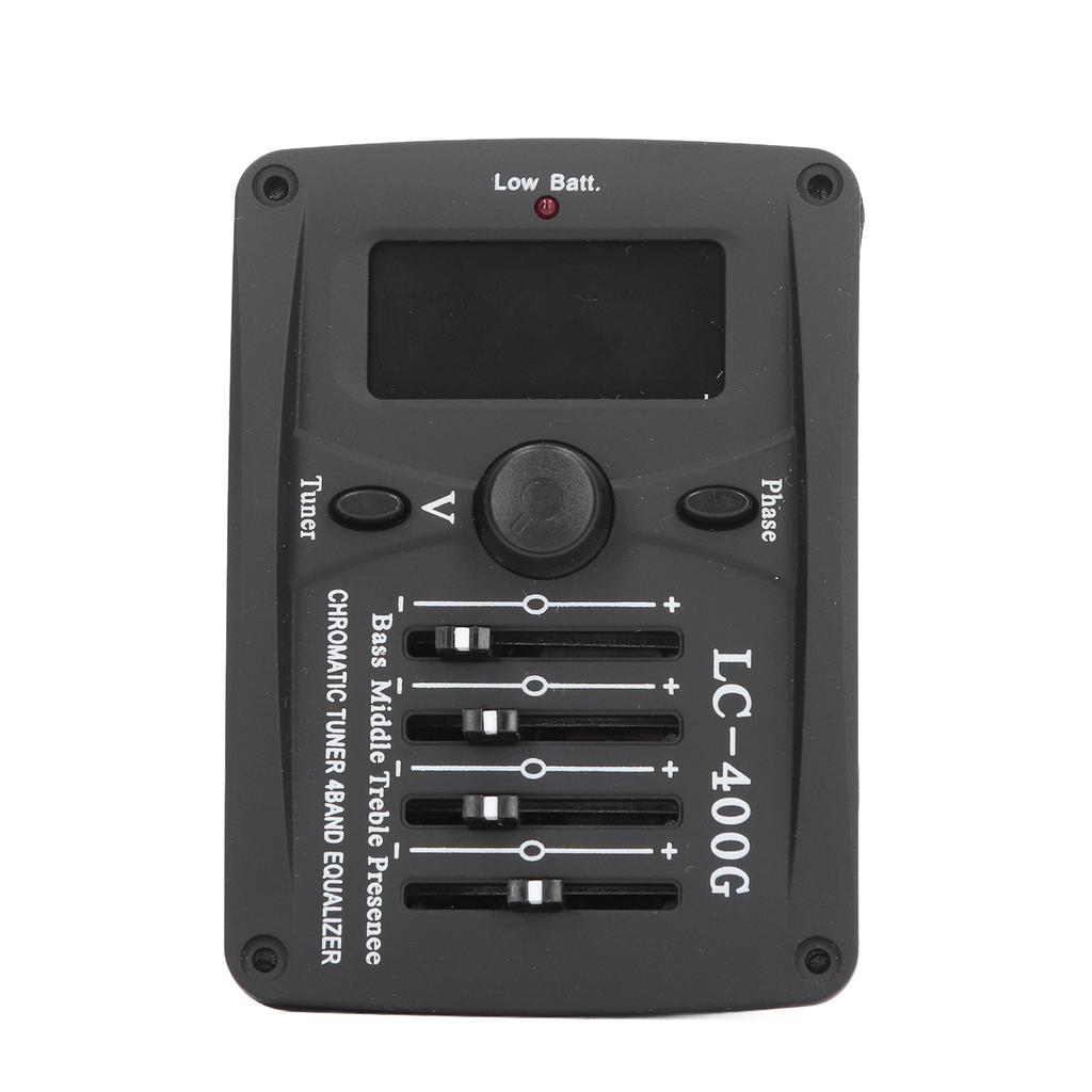 Acoustic Guitar 4 Band Equalizer EQ Preamps Piezo Pickup Chromatic Tuner System LC?400G