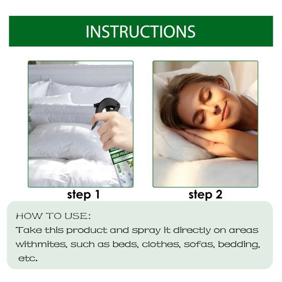 100 г насадка дизайн пылевой клещ убийца безвредный практичный зеленый колючий зола удаляющий спрей