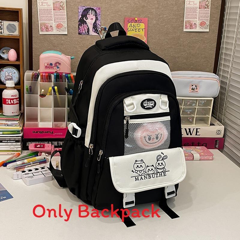 Animal Pattern Cartoon Lightweight Backpack Fashionable And Fresh Student Bag